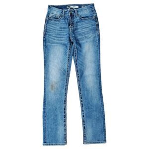 BKE Jeans ALEC Mens 29L Blue Straight Leg Pockets Outdoor Casual Denim
